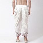 Men Off-White Printed Dhoti