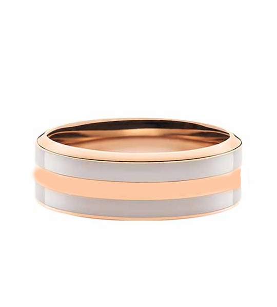 Unisex Classic Ring Desert Sand Rose Gold