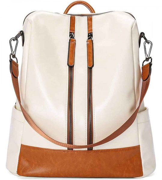 Leather Backpack Purse for Women Convertible Large Travel Ladies Designer Fashion Casual College Shoulder Bag