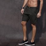 Men Grey Solid Regular Fit Regular Shorts