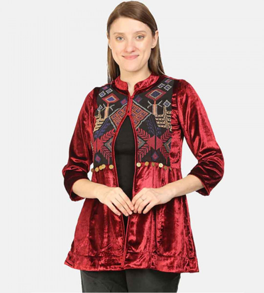 Women  Embroidered Shrug