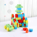 Jumbo Brix Stack Set Multicolor - 80 Pieces