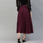 Pleated A-Line Skirt