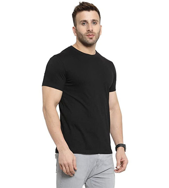 Men's 100% Cotton Round Neck T-Shirt