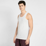 Men White Pack of 3 Innerwear Vests 8820