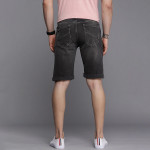 Men Black Slim Fit Distressed Shorts