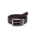 Men Black & Brown Solid Reversible Leather Belt