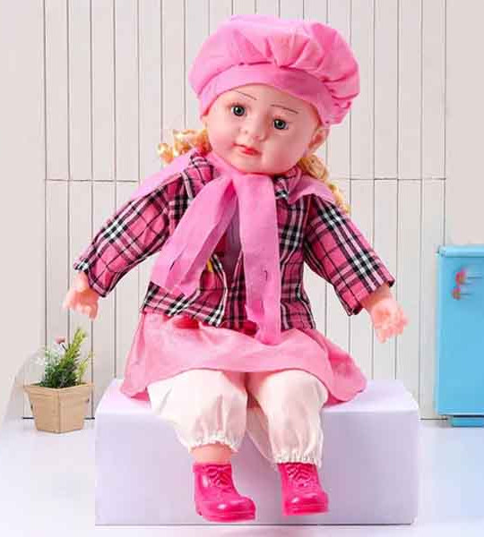 Baby Doll In Jacket Checked Pink