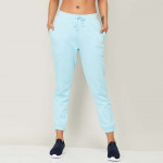 Women Solid Drawstring Waist Joggers