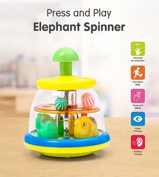 Elephant Spinner - Multicolor