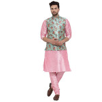 Men's Stylish Silk Printed ONLY Nehru Jacket