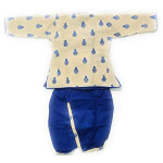 printed Cotton Dhoti and Kurta Set for Baby boy Blue