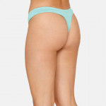 Women Blue Solid Anti Odour Thongs Briefs