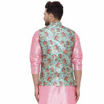 Men's Stylish Silk Printed ONLY Nehru Jacket