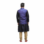 Men's Printed Cotton Jute Nehru Jacket