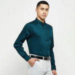 Men Teal Casual Formal Shirt