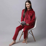 Women Maroon Night suit