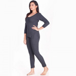 Womens Black Ultra CottonThermal Set