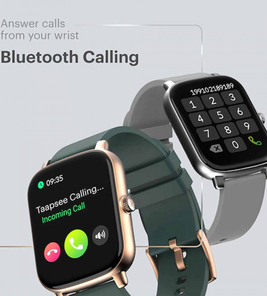 Black ColorFit  Bluetooth Calling Smart Watch with Voice Assistance