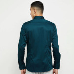 Men Teal Casual Formal Shirt