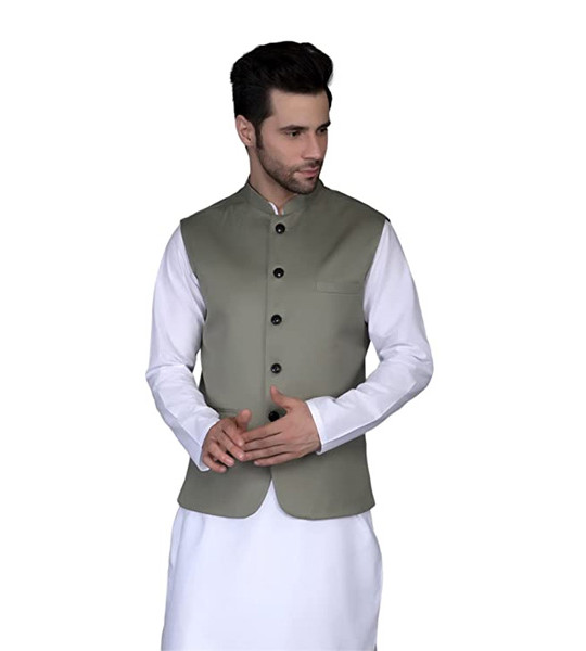 Men's Cotton Blend Blend Nehru